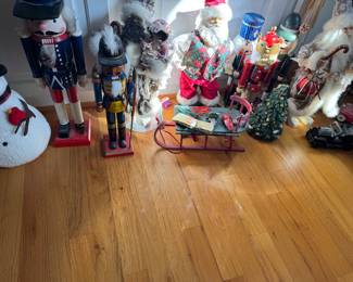 Large Santa and other Christmas collectibles