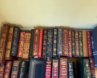 Collectible leather book collection