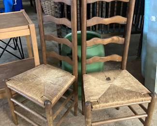 Ladder back chairs
