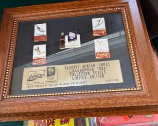 Coca Cola Olympic pin plaques