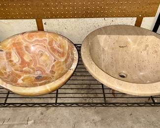 Beautiful marble and granite sinks