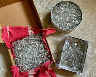 Huge lot of chandelier crystals all shapes and sizes! 