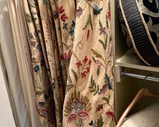 Beautiful selection of curtain panels and tablecloths 