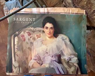 John Singer Sargent artwork calendar 