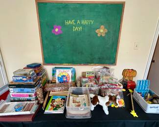 I love this vintage large chalkboard