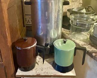 Neat vintage coffee percolators 