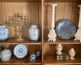 Asian ginger jars & collectibles 