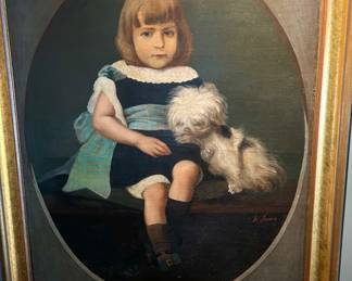 Wonderful original painting signed by  Archille Jovane (1833-1865) 