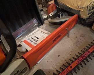 Chain saw and hedge trimmers