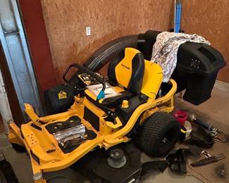 Cub Cadet Zero turn mower with bag attachment