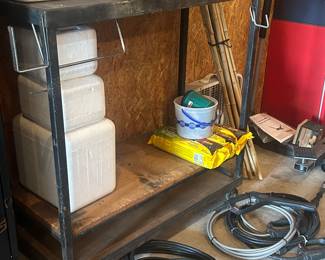 Large metal rolling cart