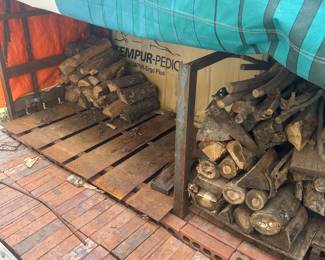 Fire wood and rack