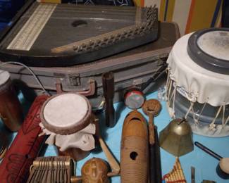 Instrument collection including hand drums, cymbals (zylgin), and so much more!