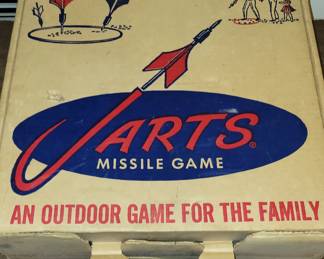 Vintage Jarts game in box.  Not for play or use. Collectable item. 