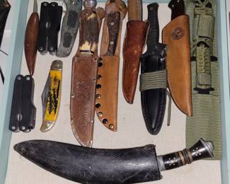 Various makers vintage knife collection, must see!