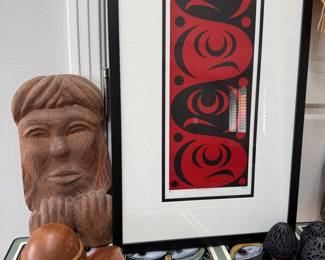 Original Art Tile and iron table, LessLie Sam Original print