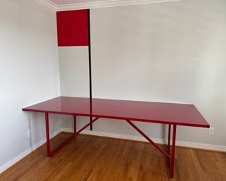 Modern Crate and Barrel Red Table