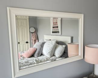 White Pottery Barn Mirror ~