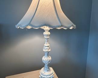 White table lamp - 2 available ~