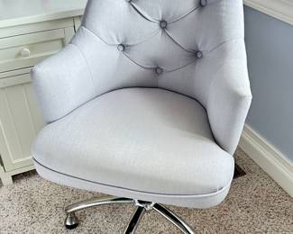 Pottery barn light grey desk chair ~