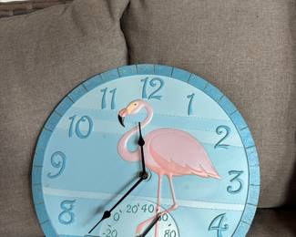 Flamingo clock