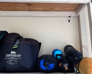 Camping gear, sleeping bags