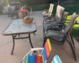 Beach chairs, outdoor furniture
