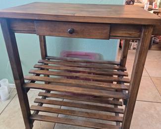 Butcher cabinet on wheels