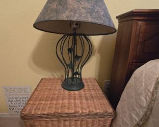 Wicker end table