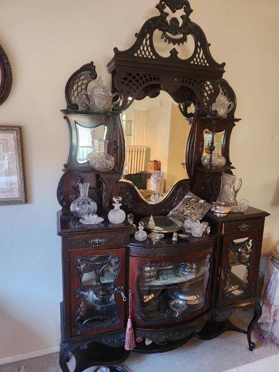 1870 Victoriane Etagere --comes apart in 3 pieces for easy move.