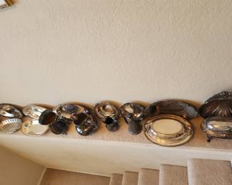 Silverplate serving pieces