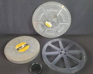 Lot # : 629 - Box vintage metal film cases
