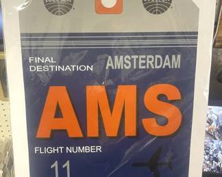 Lot # : 501v - Vintage Pan Am Amsterdam poster
