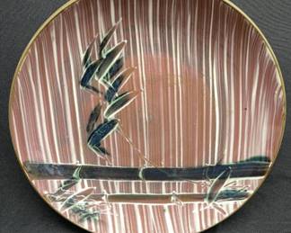 Lot # : 520v - Vintage Bamboo "Occupied Japan" ceramic plate
