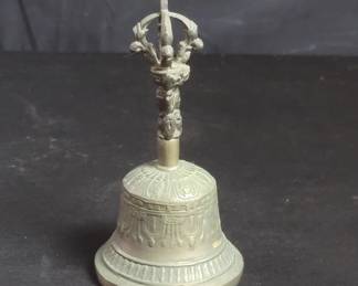 Lot # : 646 - Vintage Tibetan brass bell
