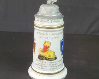 Lot # : 131 - Vintage porcelain lithophane beer stein
