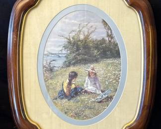 Lot # : 367z - Vintage framed art print
