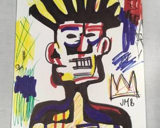 Lot # : 130f - Ink on paper drawing
