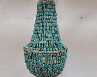 Lot # : 604 - Vintage turquoise chandelier
