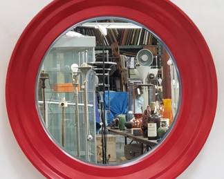 Lot # : 374 - Crate & Barrel round mirror
