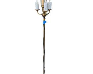 Lot # : 380z - Vintage brass floor lamp
