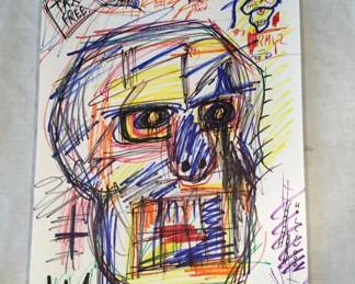 Lot # : 170f - Ink on paper drawing
