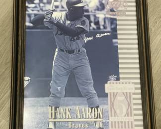 Lot # : 288z - Hank Aaron autographed photo Upper Deck 66 / 144

