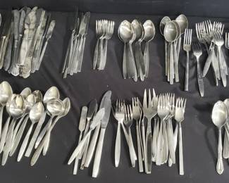Lot # : 356 - Large group of vintage silver plate and
