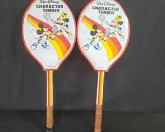 Lot # : 94 - Pair of vintage Walt Disney character tennis
