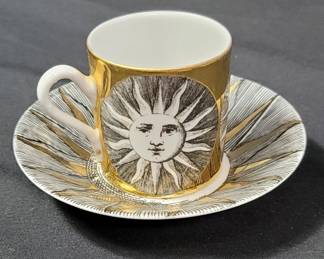 Lot # : 147 - Fornasetti porcelain demitasse made in Italy
