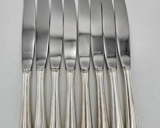 Lot # : 352 - 8 Vintage knives with sterling silver handles
