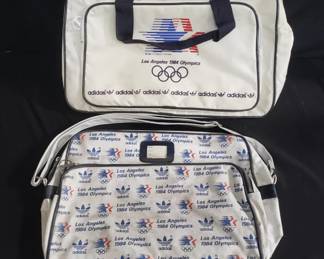 Lot # : 357 - Pair of vintage Olympic Adidas duffel bags
