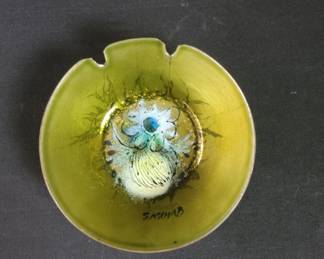 Lot # : 146 - Sascha Brastoff enamel on copper ashtray
