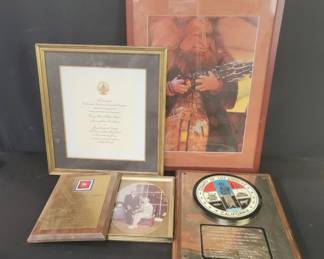 Lot # : 682 - Box of Billy Barty awards, etc
